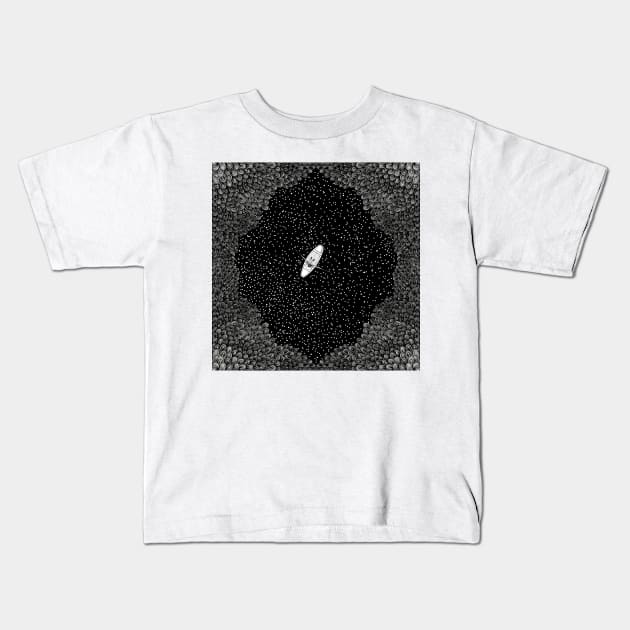 Journey to nowhere (black) Kids T-Shirt by ckai